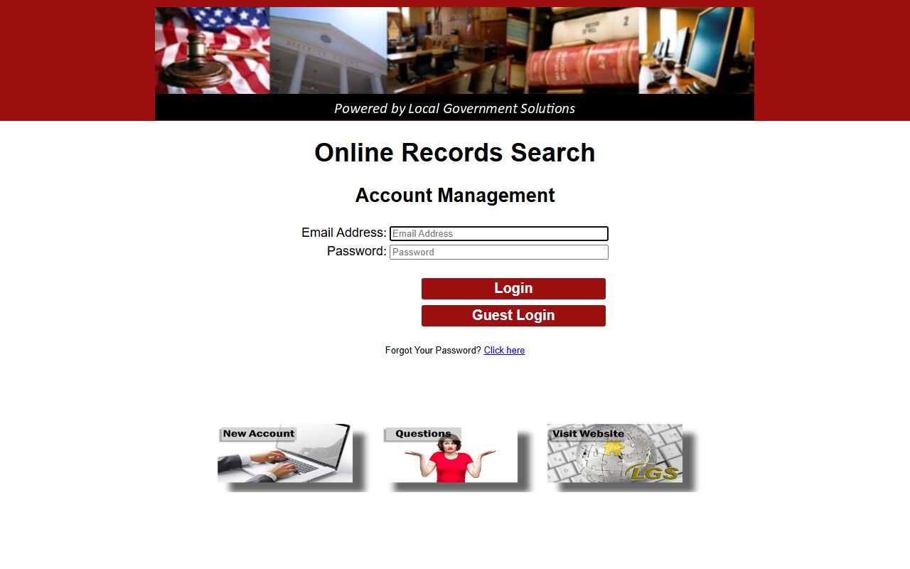 Concho County online records portal for court records after arrest